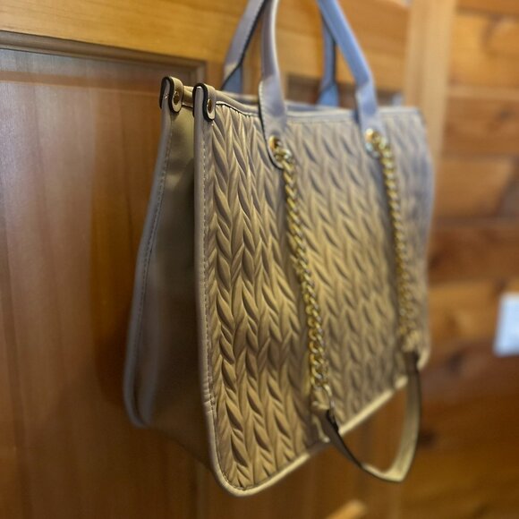 Vegan Tan Classy Shoulder Purse - Picture 2 of 7